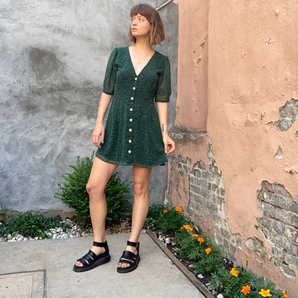 Wilfred button-front dress